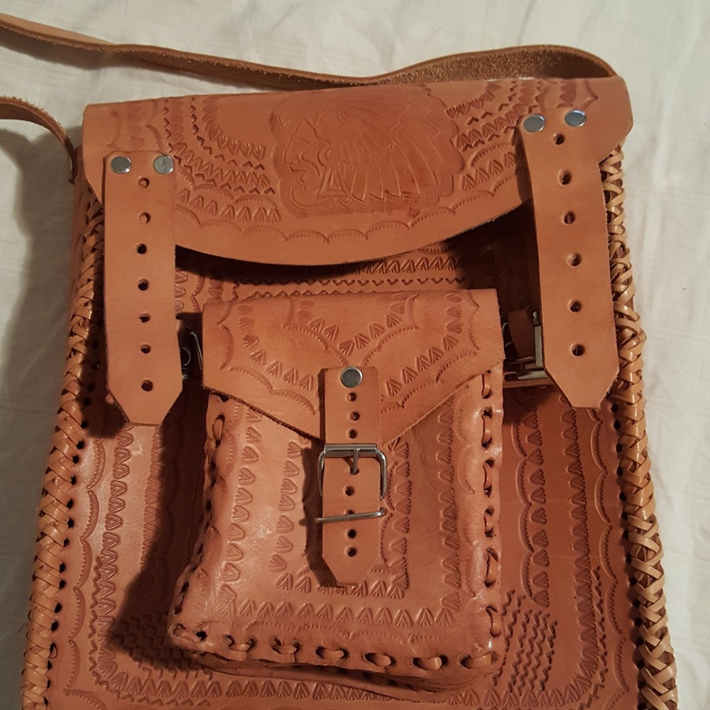 Tan Leather Women Bag